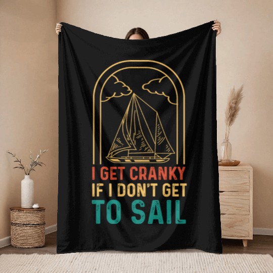 I Get Cranky Tourist Gift Throw Blankets