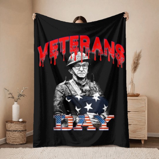Veterans Day Throw Blankets