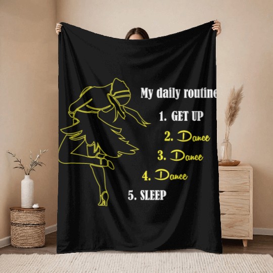 Funny Ballroom Dance Teacher Humor Ballroom Throw Blankets