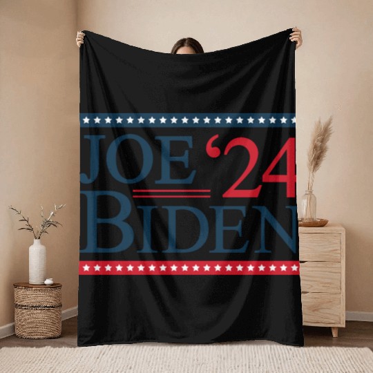 Joe Biden 2024 Throw Blankets