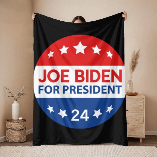 Joe Biden For President 24 Throw Blankets