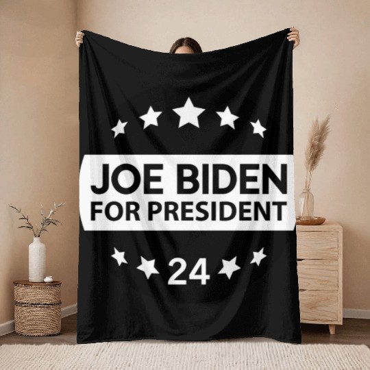 Joe Biden For President 24 Throw Blankets