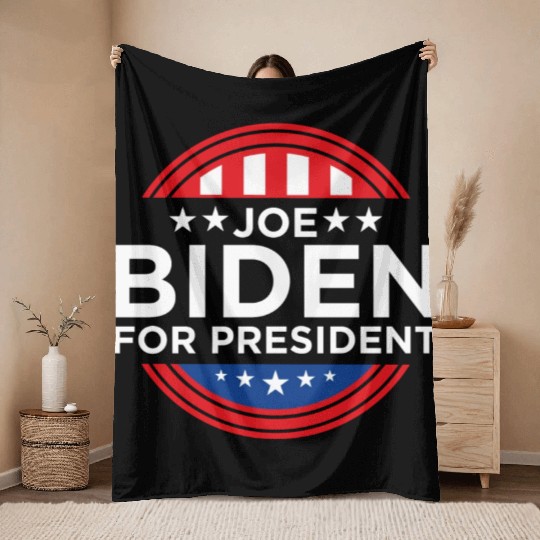 Joe Biden For President Throw Blankets