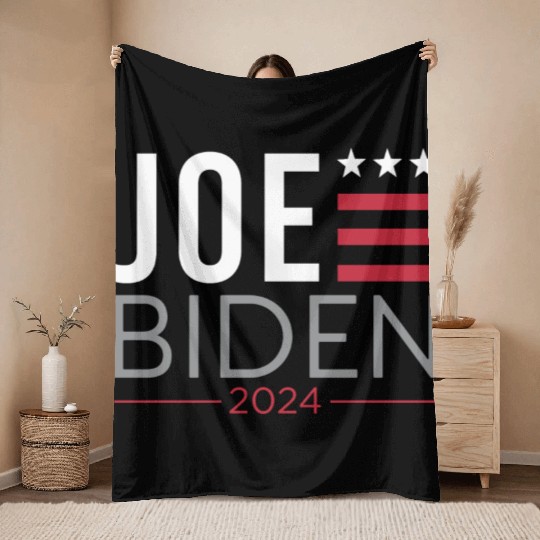 Joe Biden 2024 Throw Blankets