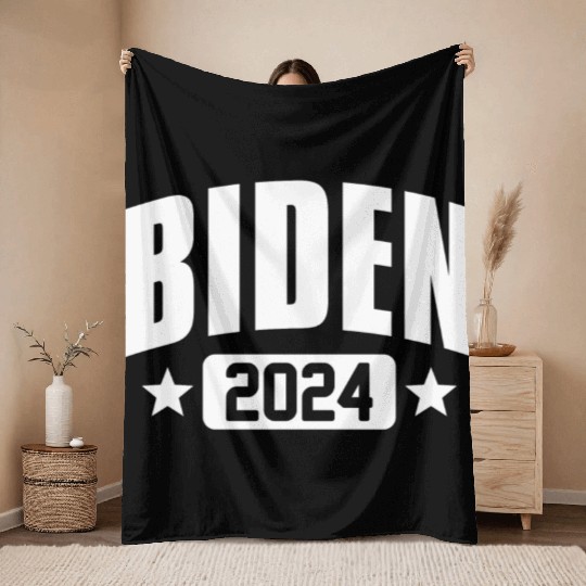 Joe Biden 2024 Throw Blankets