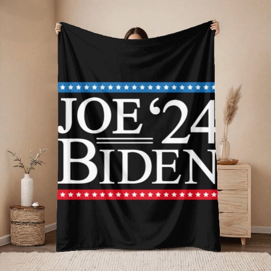 Joe Biden 2024 Throw Blankets