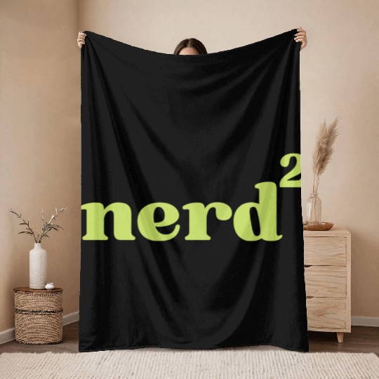 Math Nerd Geek Science Funny Saying Throw Blankets
