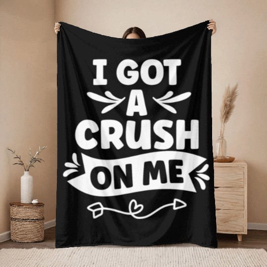 I Got A Crush On Me Positive Myself Self Love Throw Blankets