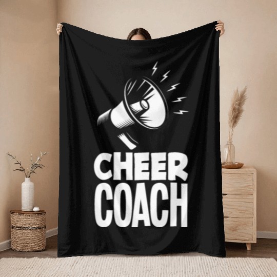 Cheer Coach Cheerleading Coach Cheerleader Coach Throw Blankets