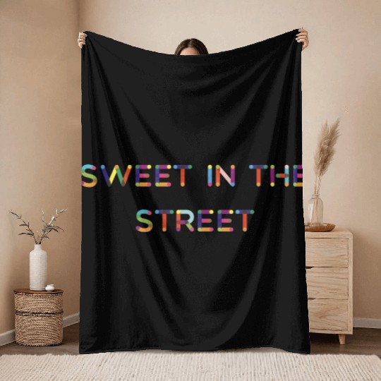 Sweet In The Street Zest Lemonade Citrus Lemon Throw Blankets