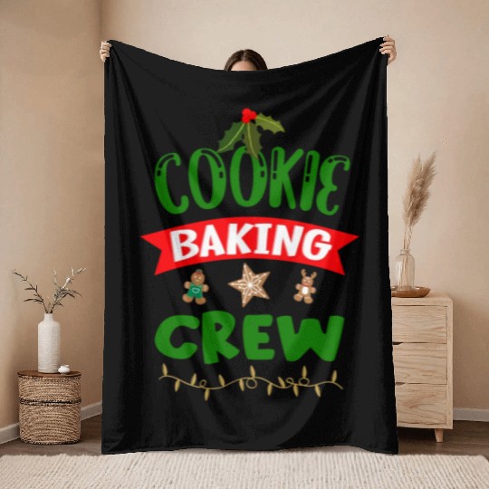 Cookie Baking Crew Throw Blankets