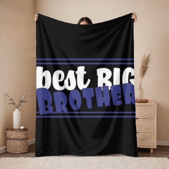 best big brother Throw Blankets