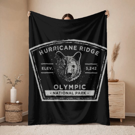 Hurricane Ridge Olympic National Park Throw Blankets