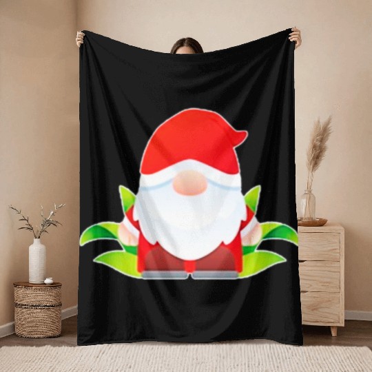 Christmas Cute Gnomes Throw Blankets