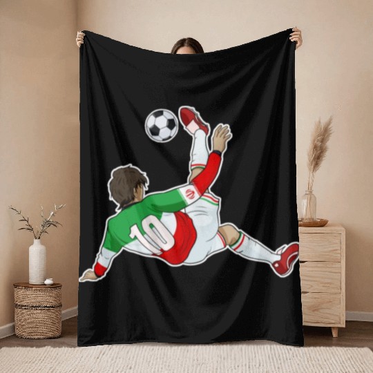 Iranian National Soccer Team I Football Iran Throw Blankets