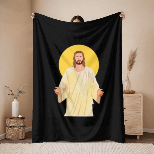 Jesus is the reason for the season Throw Blankets