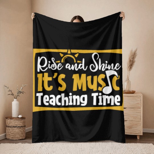 Music Teacher Throw Blankets