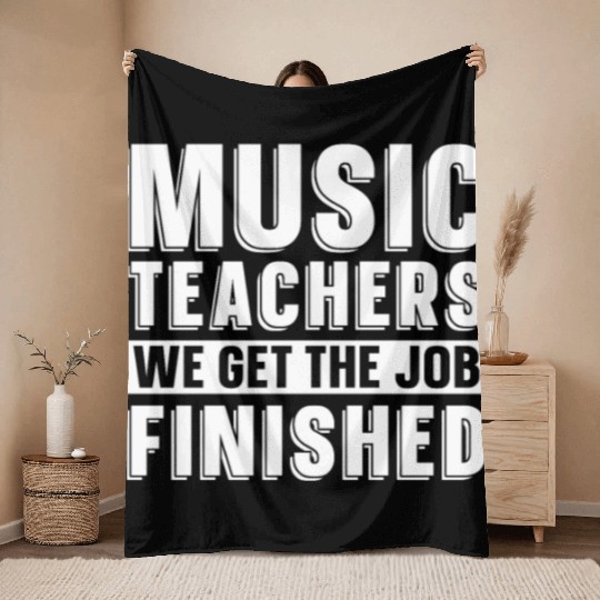 Music Teacher music nout Throw Blankets