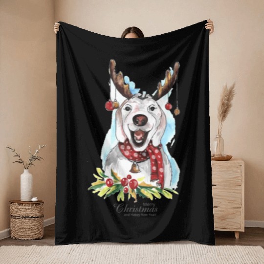 Dog lovers cute Throw Blankets