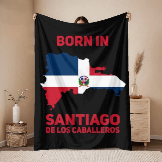 Dominican Republic Throw Blankets