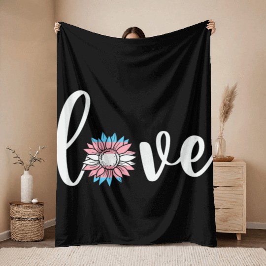 LBGT Flag Gay Pride Human Vintage Rainbow Throw Blankets