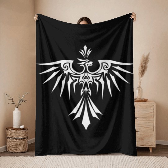 Phoenix mythical bird DESIGN Throw Blankets