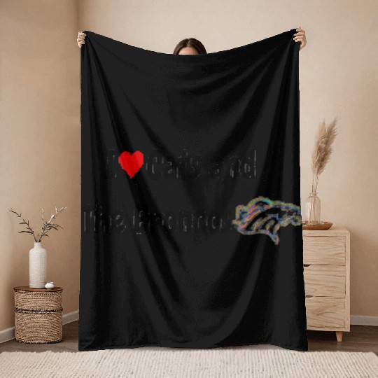 I Love Cats and The Broncos Throw Blankets