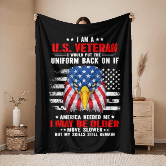 I Am A US Veteran I Would Put The Uniform Throw Blankets