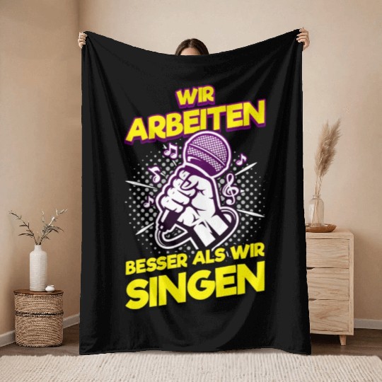 Queen Karaoke Bar, Party, Company Party, Women Throw Blankets