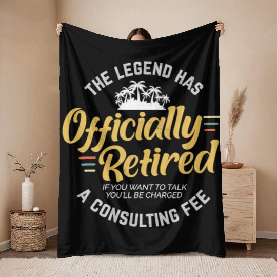 Consultant Retirement Legend Retired Throw Blankets