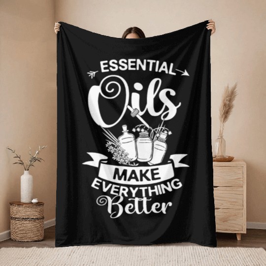 Essential Oil Diffuser Peppermint Aromatherapy Throw Blankets