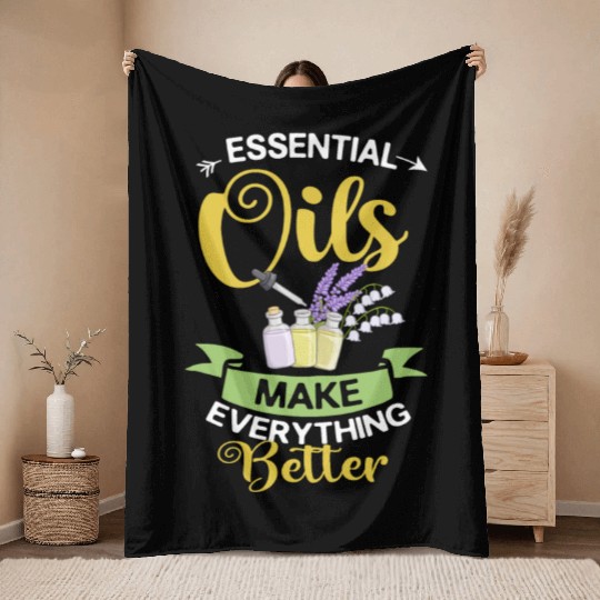 Essential Oil Diffuser Peppermint Aromatherapy Throw Blankets