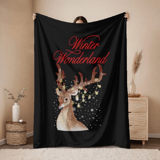 Winter Wonderland Throw Blankets