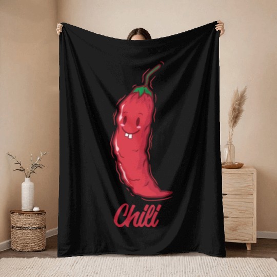 Chili Spice Flavor Food Cooking Throw Blankets