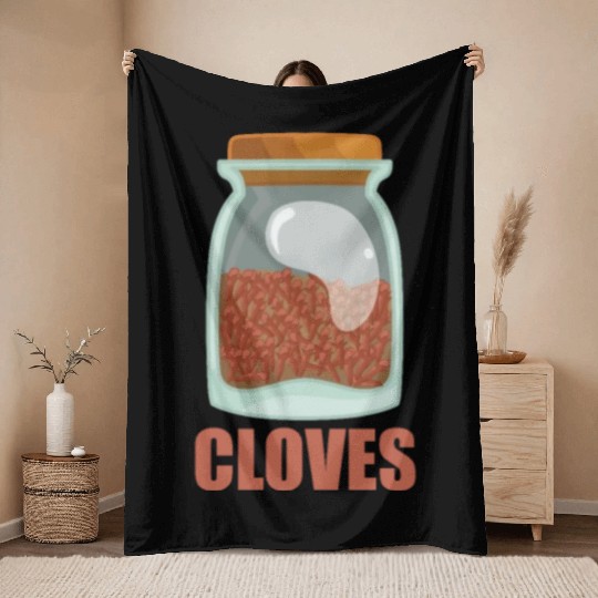 Cloves Spice Flavor Food Cooking Throw Blankets