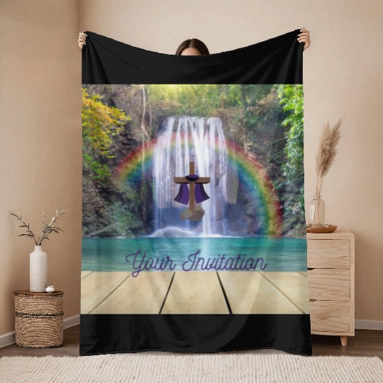 Your Invitation ( Christian/Catholic) Throw Blankets