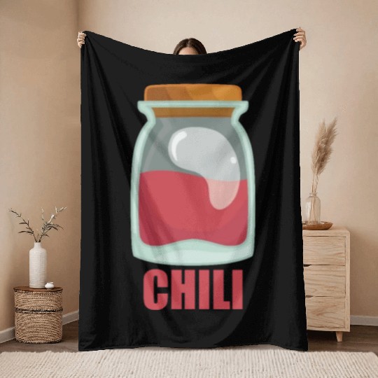 Chili Spice Food Taste Food Cooking Throw Blankets