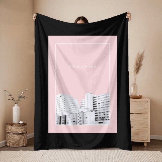 life is not bad - Photography Throw Blankets