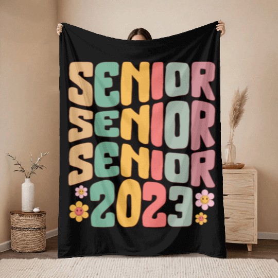 Graduation Throw Blankets, Senior Class Of 2023 Gift End