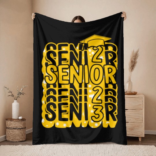 Graduation Throw Blankets, Senior Class Of 2023 Gift End