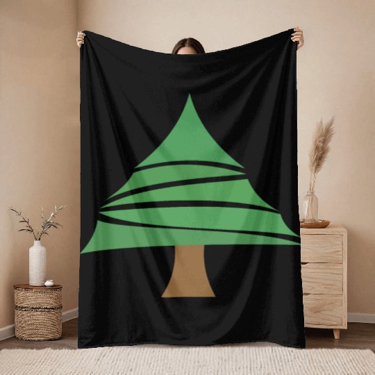 Christmas tree Throw Blankets