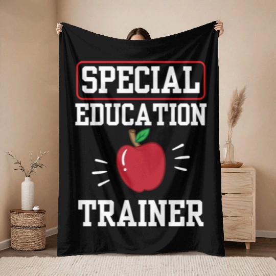 Special Education Trainer Sped Teacher Awareness Throw Blankets