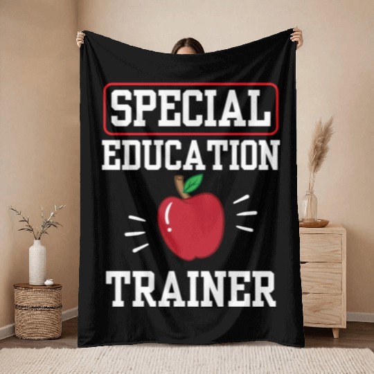 Special Education Trainer Sped Teacher Awareness Throw Blankets