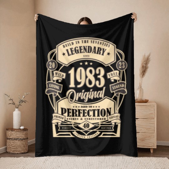 40th Birthday Gift Myth Legend Original present Throw Blankets