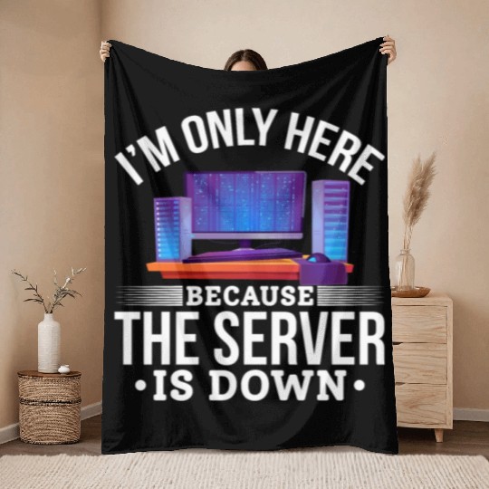 Humorous Computer Science IT Joke Throw Blankets