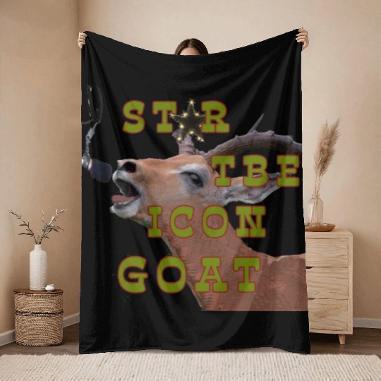The Goat 1 Throw Blankets