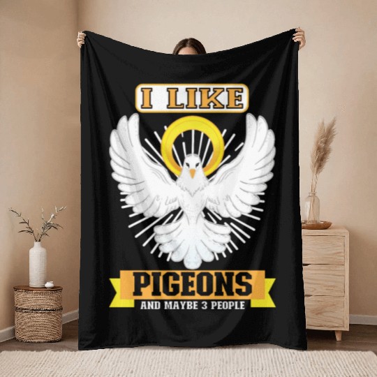 Pigeon Pigeon Racing Pigeon Racer Pigeon Keeper Throw Blankets