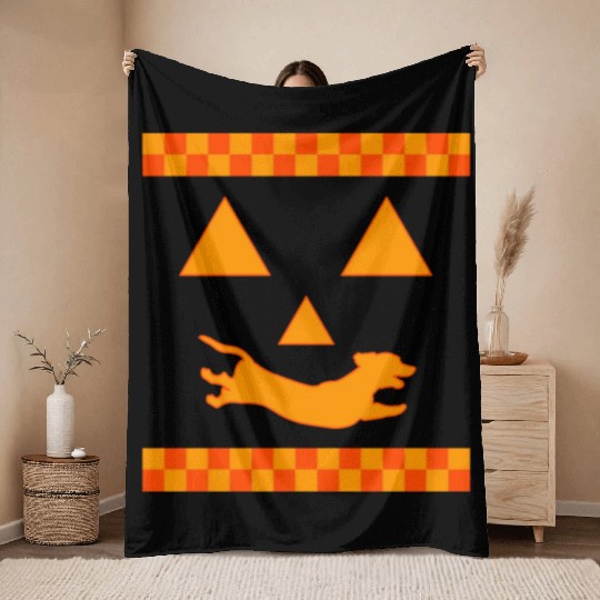 Halloween Throw Blankets, Dachshund Cute Throw Blankets, Dachshund