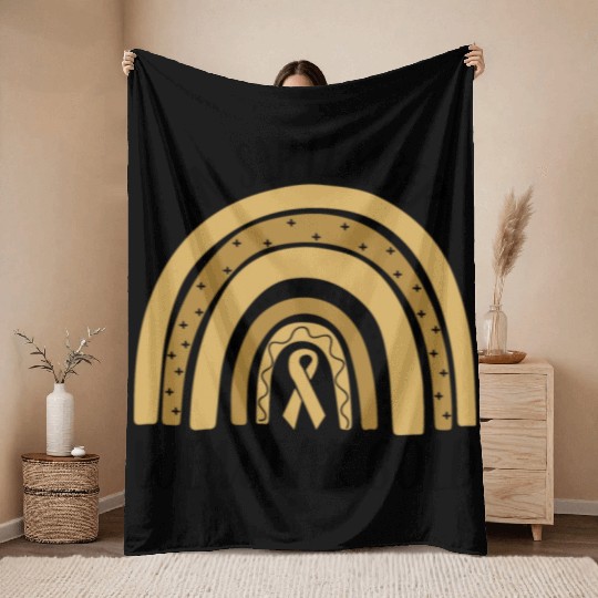 Childhood Cancer Awareness In September We Wear Go Throw Blankets