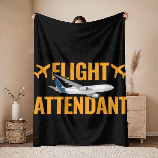 Flight Attendant Gift Stewardess Throw Blankets